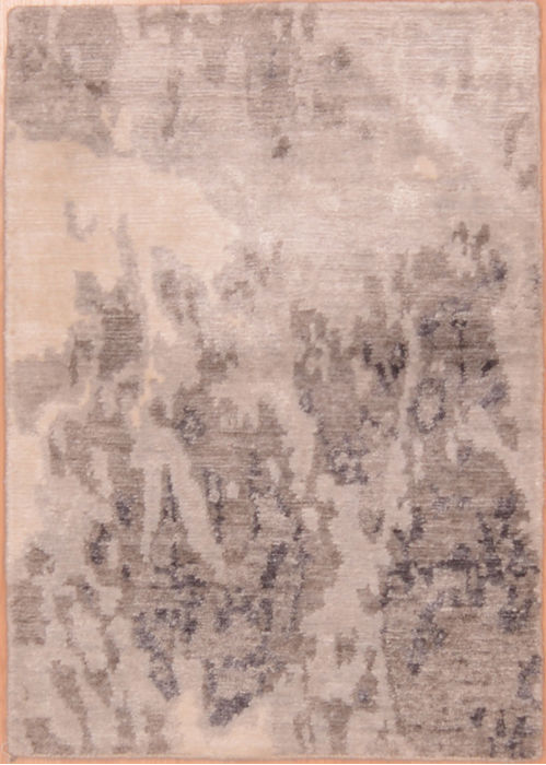 Modern Beige Hand Knotted 19 X 211 Area Rug 100-108986 Image 0