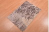 Modern Beige Hand Knotted 19 X 211  Area Rug 100-108986 Thumb 2