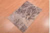Modern Beige Hand Knotted 19 X 211 Area Rug 100-108986 Thumb 2