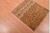 Modern Beige Square Hand Knotted 20 X 23  Area Rug 100-108987 Thumb 2