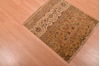 Modern Beige Square Hand Knotted 20 X 23 Area Rug 100-108987 Thumb 2