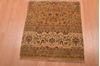 Modern Beige Square Hand Knotted 20 X 23  Area Rug 100-108987 Thumb 4