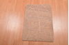Modern Beige Hand Knotted 14 X 20  Area Rug 100-108990 Thumb 1