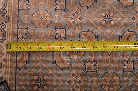 Indo-Persian Green Square Hand Knotted 16 X 20 Area Rug 100-108992 Image 6