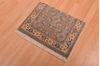 Indo-Persian Green Square Hand Knotted 16 X 20  Area Rug 100-108992 Thumb 5