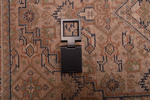 Indo-Persian Beige Square Hand Knotted 16 X 21 Area Rug 100-108993 Image 7