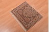 Modern Beige Square Hand Knotted 16 X 21  Area Rug 100-108993 Thumb 3