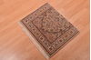 Indo-Persian Beige Square Hand Knotted 16 X 21 Area Rug 100-108993 Thumb 3