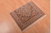 Indo-Persian Beige Square Hand Knotted 16 X 21 Area Rug 100-108993 Thumb 5