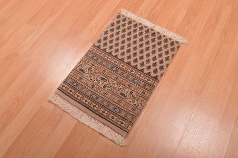 Modern Beige Hand Knotted 14 X 20 Area Rug 100-108995 Image 2