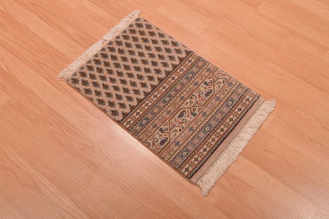 Modern Beige Hand Knotted 14 X 20 Area Rug 100-108995 Image 3