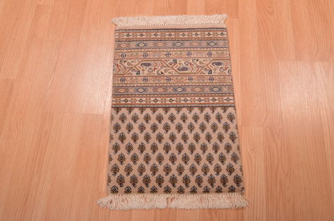 Modern Beige Hand Knotted 14 X 20 Area Rug 100-108995 Image 4