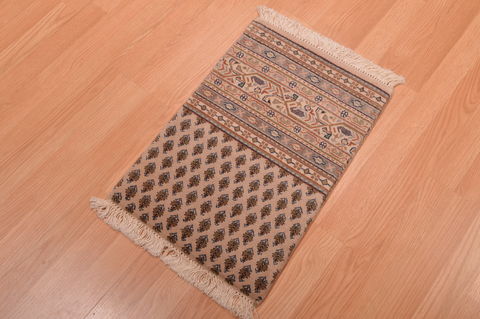 Modern Beige Hand Knotted 14 X 20 Area Rug 100-108995 Image 5