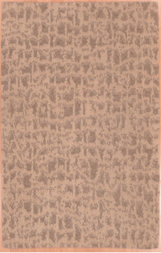 Nepali Modern Beige Rectangle 3x4 ft Wool Carpet 108996
