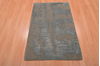 Modern Blue Hand Knotted 26 X 40  Area Rug 100-108997 Thumb 4