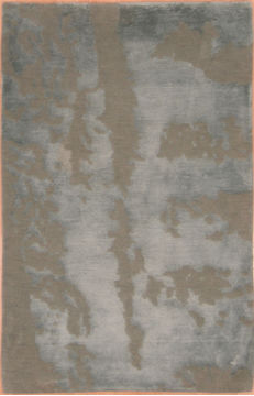 Nepali Modern Blue Rectangle 2x4 ft Wool Carpet 108997