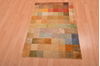 Modern Multicolor Hand Knotted 28 X 310  Area Rug 100-108998 Thumb 4