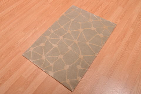 Modern Blue Hand Knotted 20 X 30 Area Rug 100-109000 Image 1