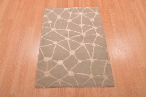 Modern Blue Hand Knotted 20 X 30 Area Rug 100-109000 Image 4