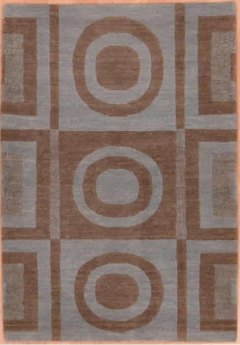 Modern Blue Hand Knotted 20 X 30 Area Rug 100-109002 Image 0
