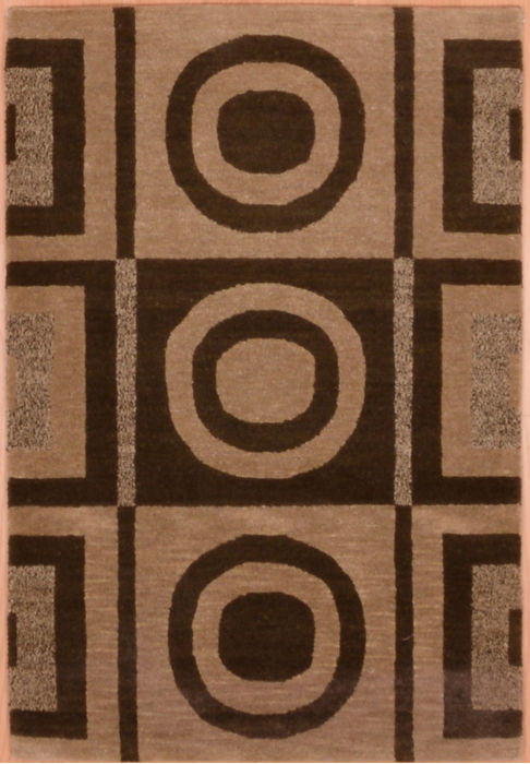 Modern Brown Hand Knotted 20 X 30 Area Rug 100-109004 Image 0