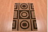 Modern Brown Hand Knotted 20 X 30  Area Rug 100-109004 Thumb 1