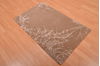 Modern Beige Hand Knotted 27 X 42  Area Rug 100-109005 Thumb 2