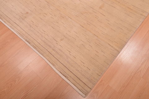 Gabbeh Beige Hand Knotted 52 X 87 Area Rug 100-109006 Image 10
