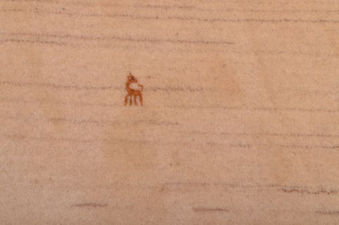 Gabbeh Beige Hand Knotted 52 X 87 Area Rug 100-109006 Image 12