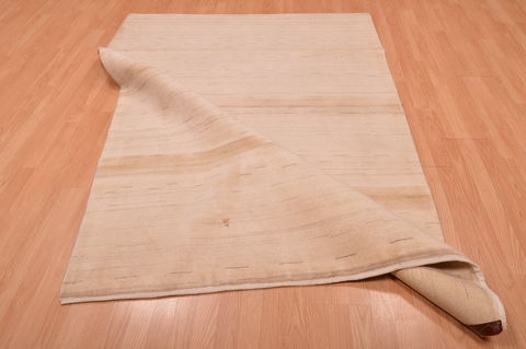 Gabbeh Beige Hand Knotted 52 X 87 Area Rug 100-109006 Image 15