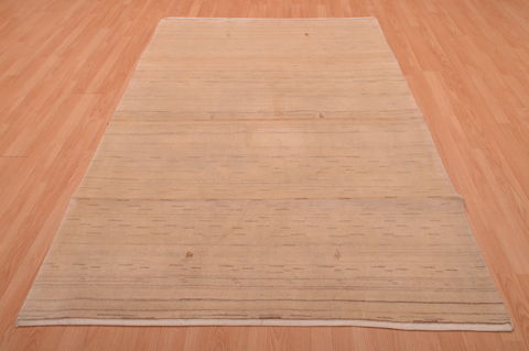 Gabbeh Beige Hand Knotted 52 X 87 Area Rug 100-109006 Image 3