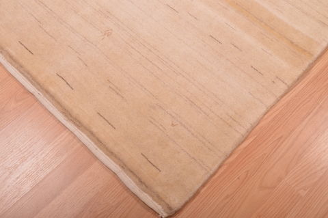 Gabbeh Beige Hand Knotted 52 X 87 Area Rug 100-109006 Image 7