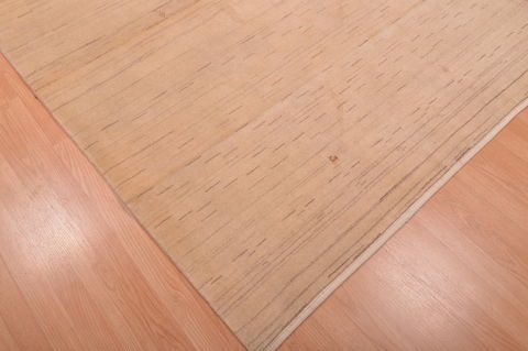 Gabbeh Beige Hand Knotted 52 X 87 Area Rug 100-109006 Image 9