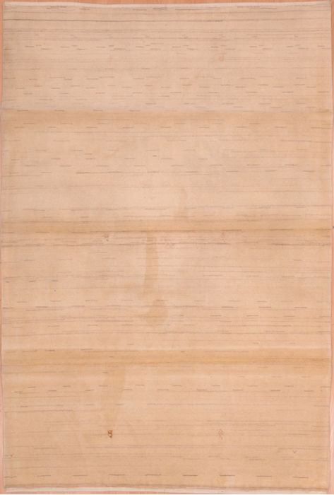 Gabbeh Beige Hand Knotted 52 X 87 Area Rug 100-109006 Image 0