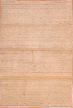 Gabbeh Beige Hand Knotted 5'2" X 8'7"  Area Rug 100-109006