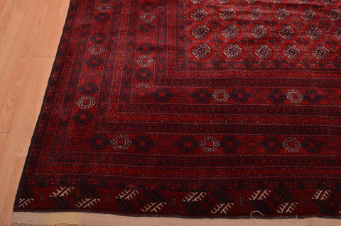 Khan Mohammadi Red Hand Knotted 98 X 128 Area Rug 100-109007 Image 12