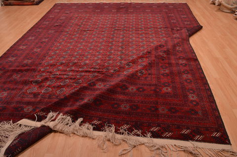 Khan Mohammadi Red Hand Knotted 98 X 128 Area Rug 100-109007 Image 1