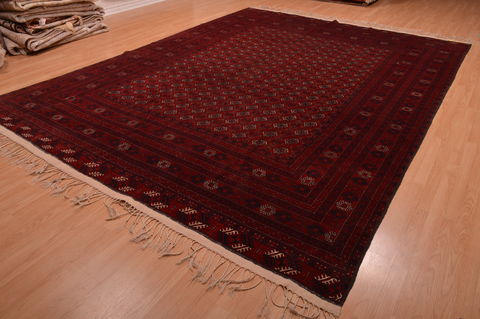 Khan Mohammadi Red Hand Knotted 98 X 128 Area Rug 100-109007 Image 5