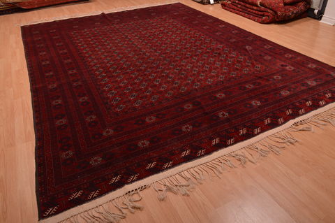 Khan Mohammadi Red Hand Knotted 98 X 128 Area Rug 100-109007 Image 6