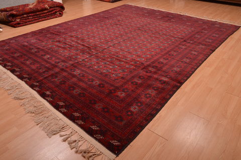 Khan Mohammadi Red Hand Knotted 98 X 128 Area Rug 100-109007 Image 9