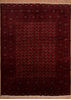 Khan Mohammadi Red Hand Knotted 98 X 128  Area Rug 100-109007 Thumb 0