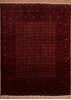 Khan Mohammadi Red Hand Knotted 98 X 128 Area Rug 100-109007 Thumb 0