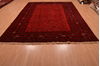 Khan Mohammadi Red Hand Knotted 84 X 110  Area Rug 100-109009 Thumb 1