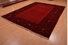 Khan Mohammadi Red Hand Knotted 84 X 110  Area Rug 100-109009 Thumb 3