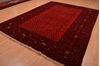 Khan Mohammadi Red Hand Knotted 84 X 110  Area Rug 100-109009 Thumb 4