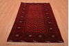 Khan Mohammadi Red Hand Knotted 43 X 61  Area Rug 100-109014 Thumb 1