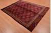 Baluch Red Hand Knotted 56 X 75  Area Rug 100-109015 Thumb 3