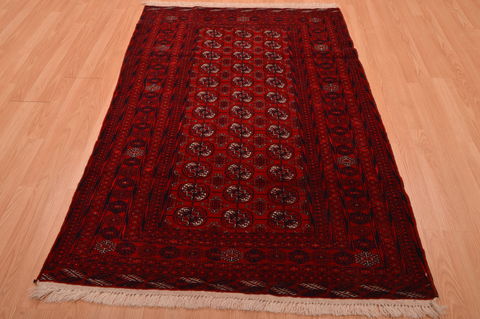 Khan Mohammadi Red Hand Knotted 40 X 61 Area Rug 100-109016 Image 1