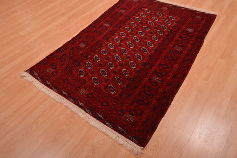 Khan Mohammadi Red Hand Knotted 40 X 61 Area Rug 100-109016 Image 2