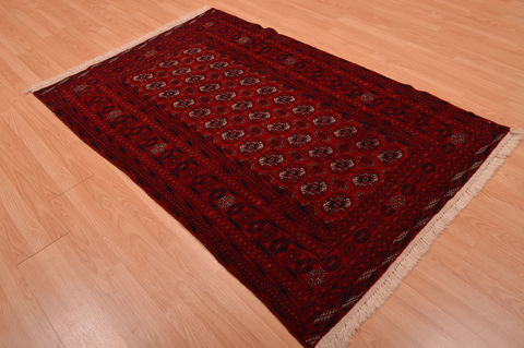Khan Mohammadi Red Hand Knotted 40 X 61 Area Rug 100-109016 Image 3